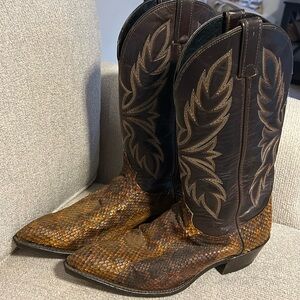 Men’s Code West Rattlesnake cowboy boots size 10